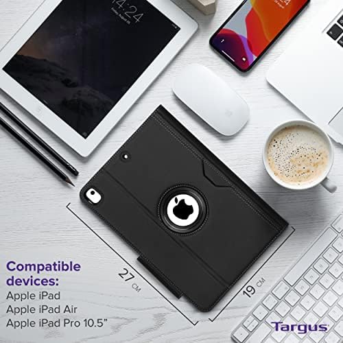 Targus VersaVu Kılıf (Otomatik Uyandırma Uyku) Apple iPad için (7th Gen / 8th Gen) 10.2 inç, iPad Air ve iPad Pro