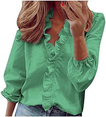 Padaleks Uzun Kollu Bayan Gömlek Baskılı Gece Şık Moda Genç T Shirt Uzun Kollu Gömlek Kadınlar için