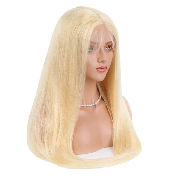 CYİKLİ Sarışın dantel ön peruk insan saçı Peruk Kadınlar için 13x4x1 Dantel Düz Brezilyalı işlenmemiş insan saçı sırma