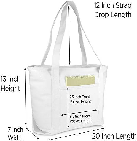 DALIX Günlük kol çantası Premium Pamuk Beyaz