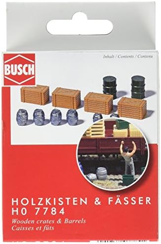 Busch 7784 Varil ve Kasalar 12 / HO Manzara Ölçekli Model Manzara